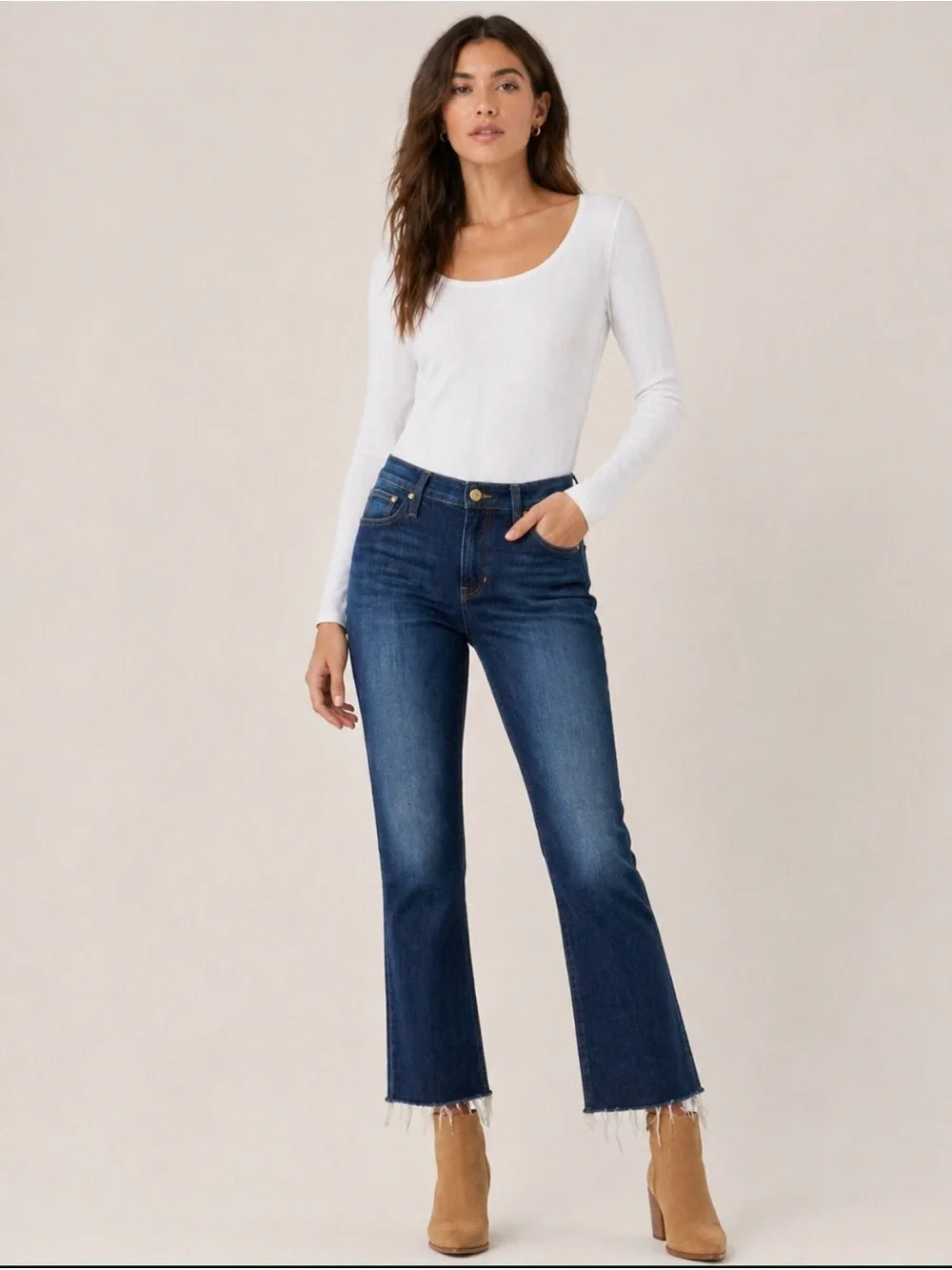J. Crew Denim 9” Demi Boot Crop Jeans -Size-29 Modern Classic